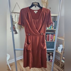 Monteau Burnt Orange Dress
